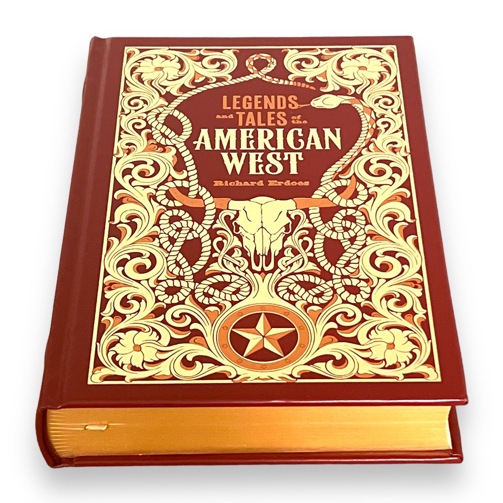 AMERICAN WEST The Legends & Tales Richard Erdoes - ILLUSTRATED Collectible Deluxe Gift Edition - Leather Bound Hardcover - Classic Book