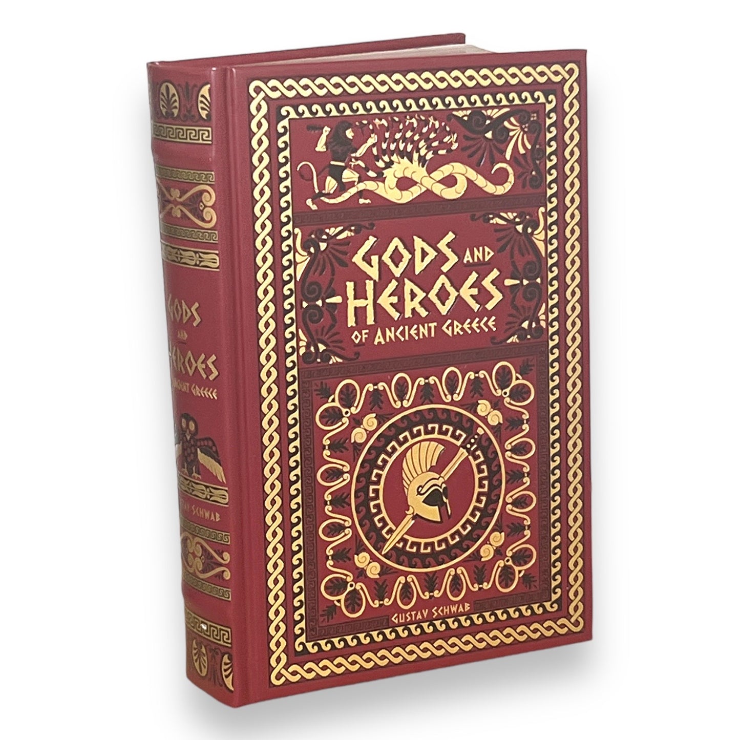 GODS AND HEROES Of Ancient Greece by Gustav Schwab - Collectible Deluxe Gift Edition - Leather Bound Hardcover - Best Seller - Classic Book