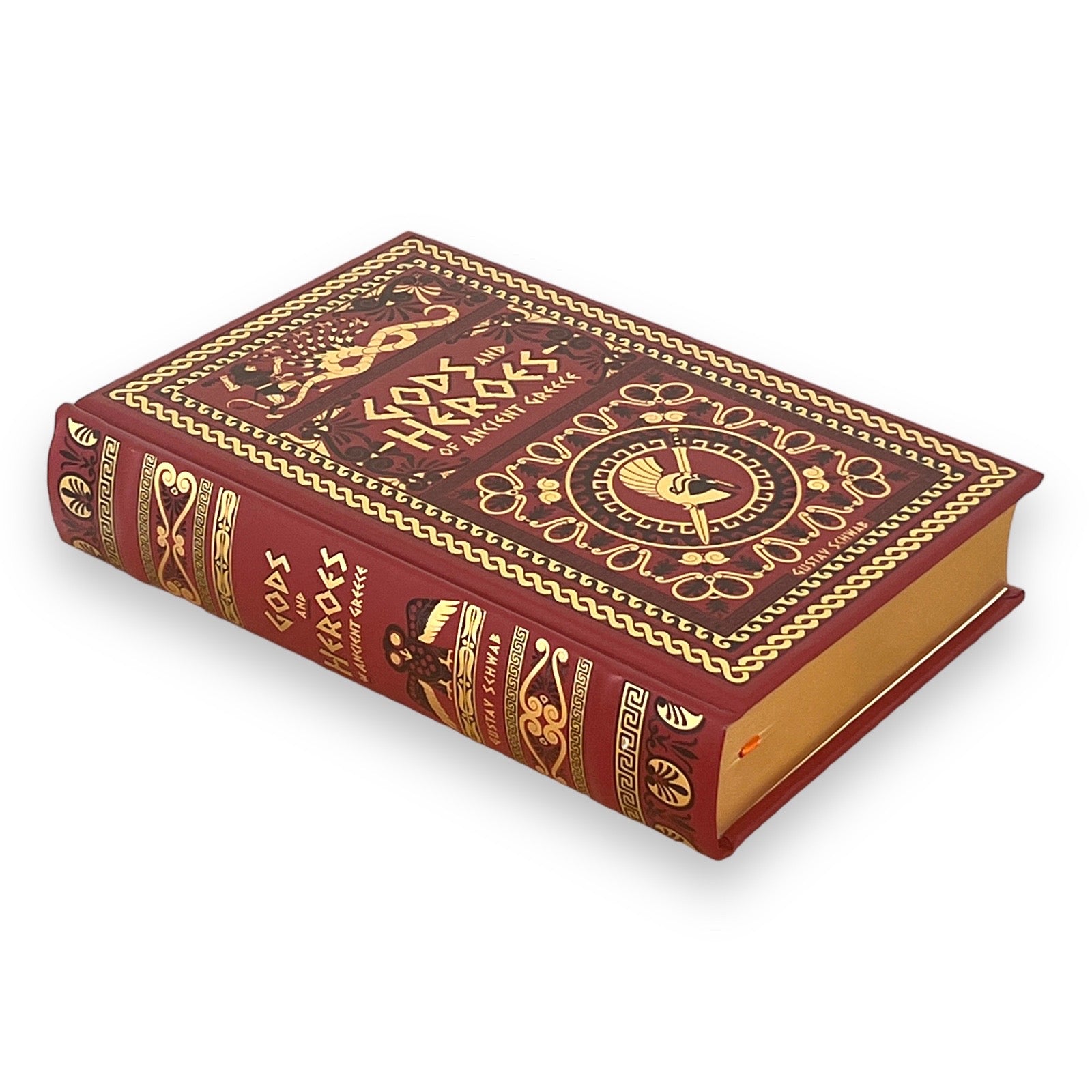 Gods and Heroes of Ancient Greece by Gustav Schwab - Collectible Leather Bound Hardcover