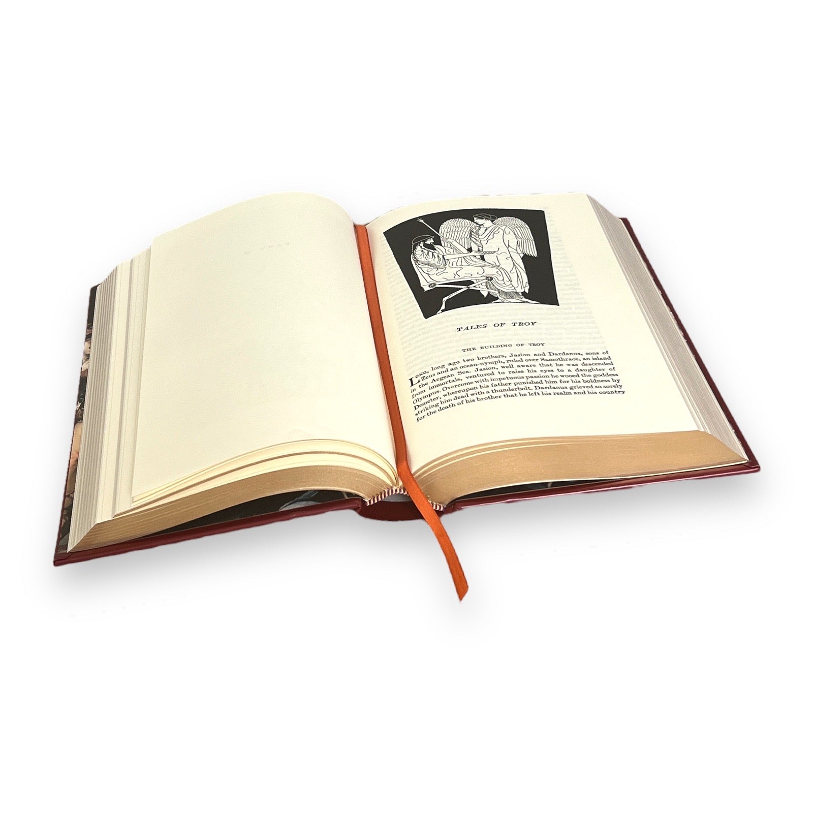 Gods and Heroes of Ancient Greece by Gustav Schwab - Collectible Leather Bound Hardcover