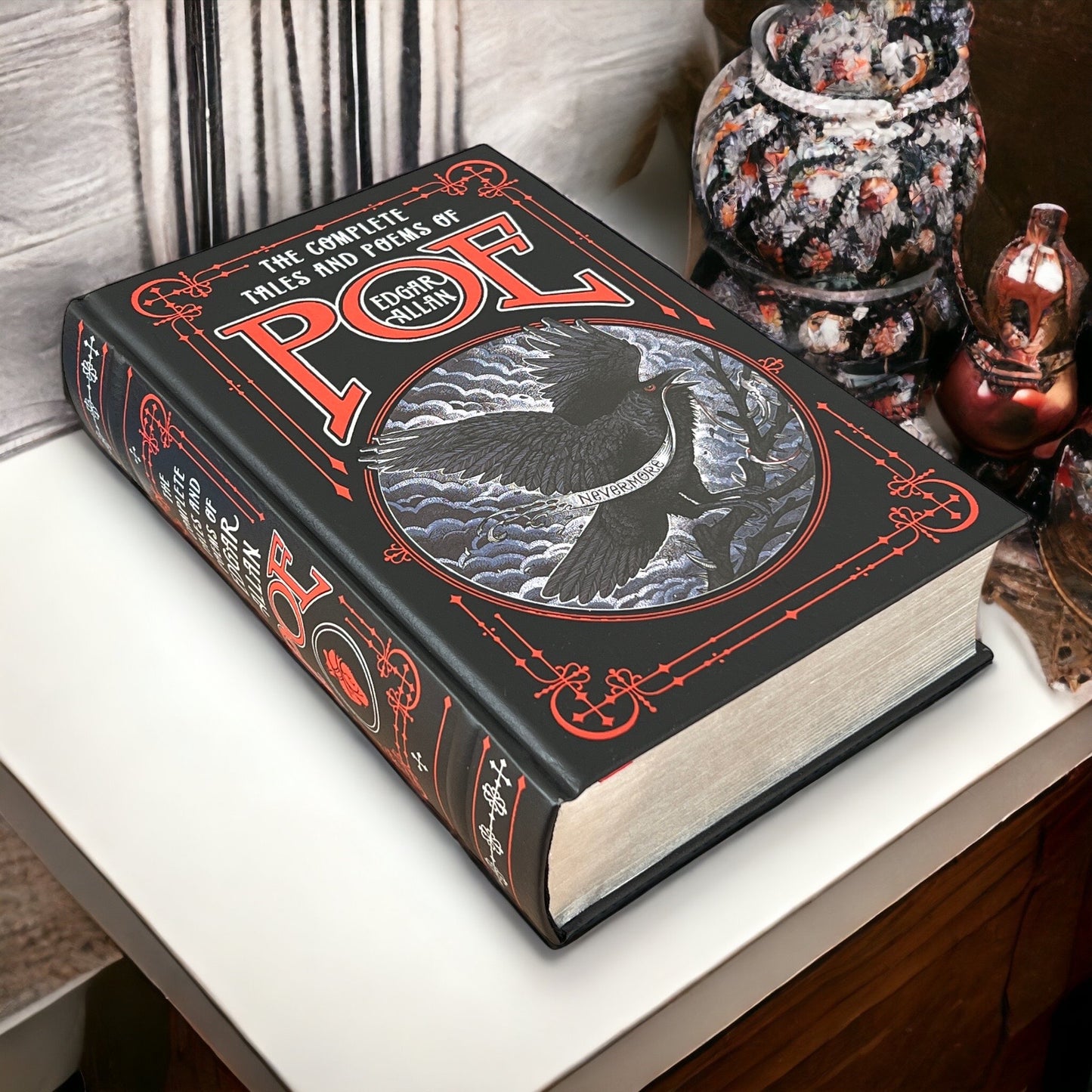 The Complete Tales & Poems Of Edgar Allan Poe - Collectible Deluxe Special Gift Edition - Leather Bound Hardcover - Classic Book