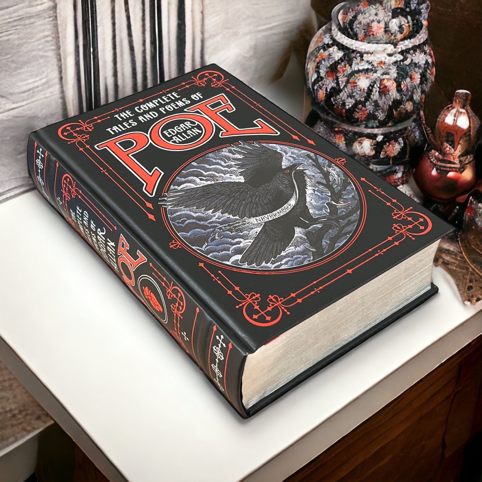 The Complete Tales and Poems of Edgar Allan Poe - Collectible Leather Bound Hardcover