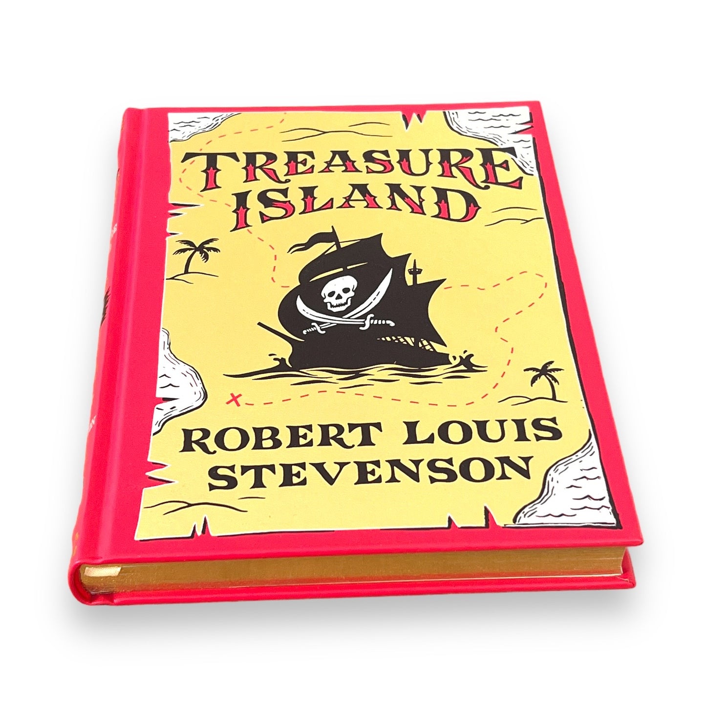 Treasure Island by ROBERT LOUIS STEVENSON - Collectible Deluxe Special Gift Edition - Leather Bound Hardcover - Best Seller - Classic Book