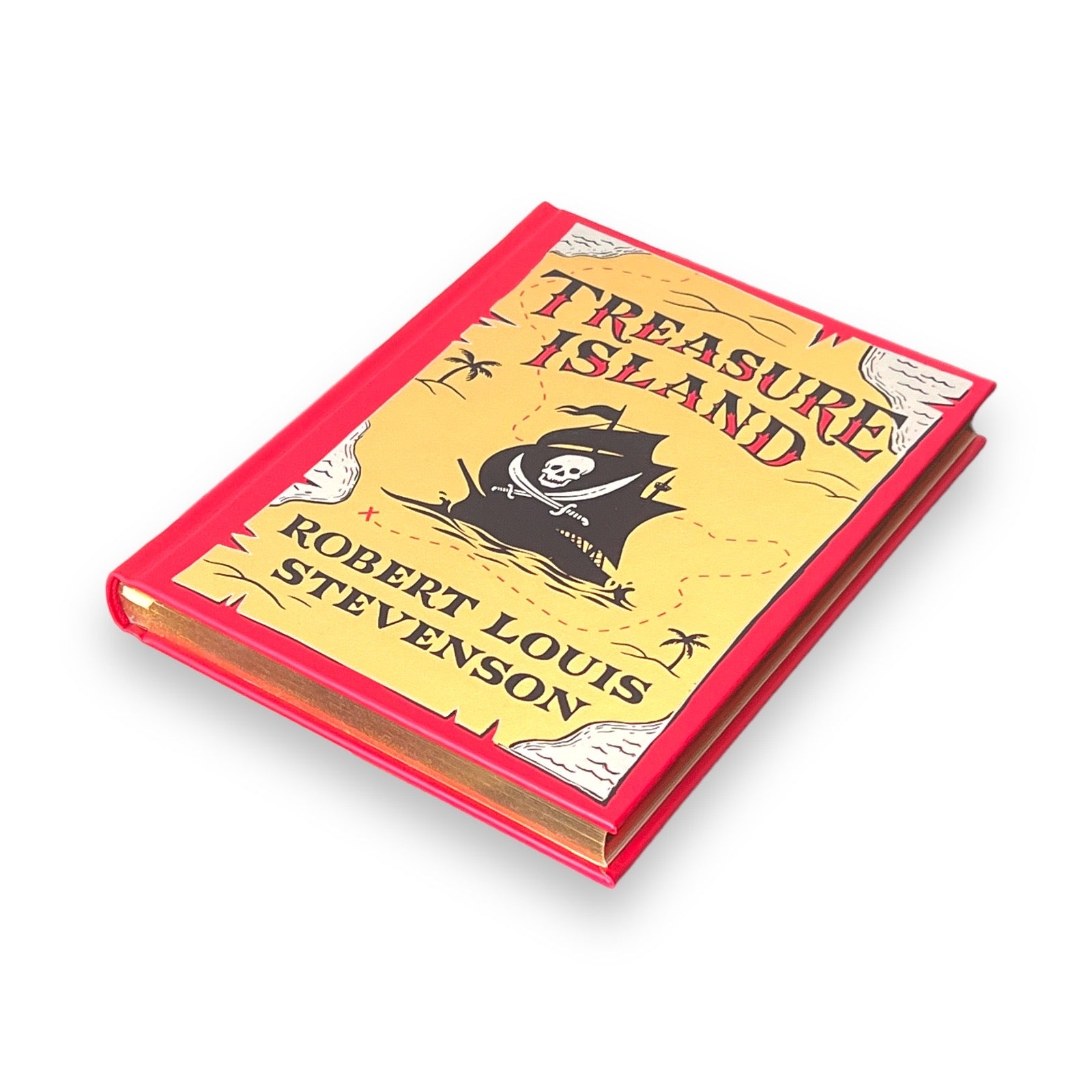 Treasure Island by Robert Louis Stevenson - Collectible Illustrated Leather Bound Hardcover