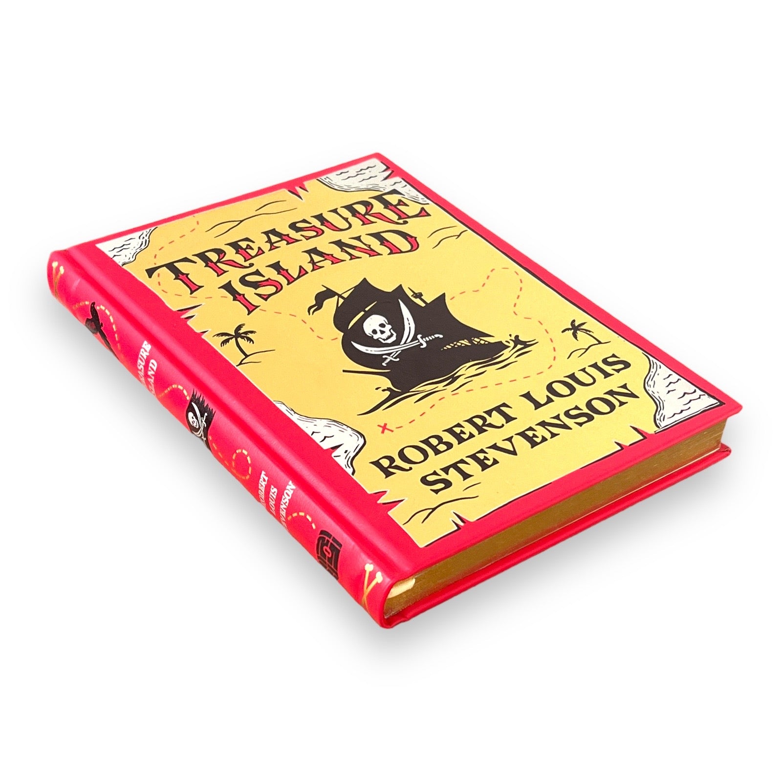 Treasure Island by Robert Louis Stevenson - Collectible Illustrated Leather Bound Hardcover