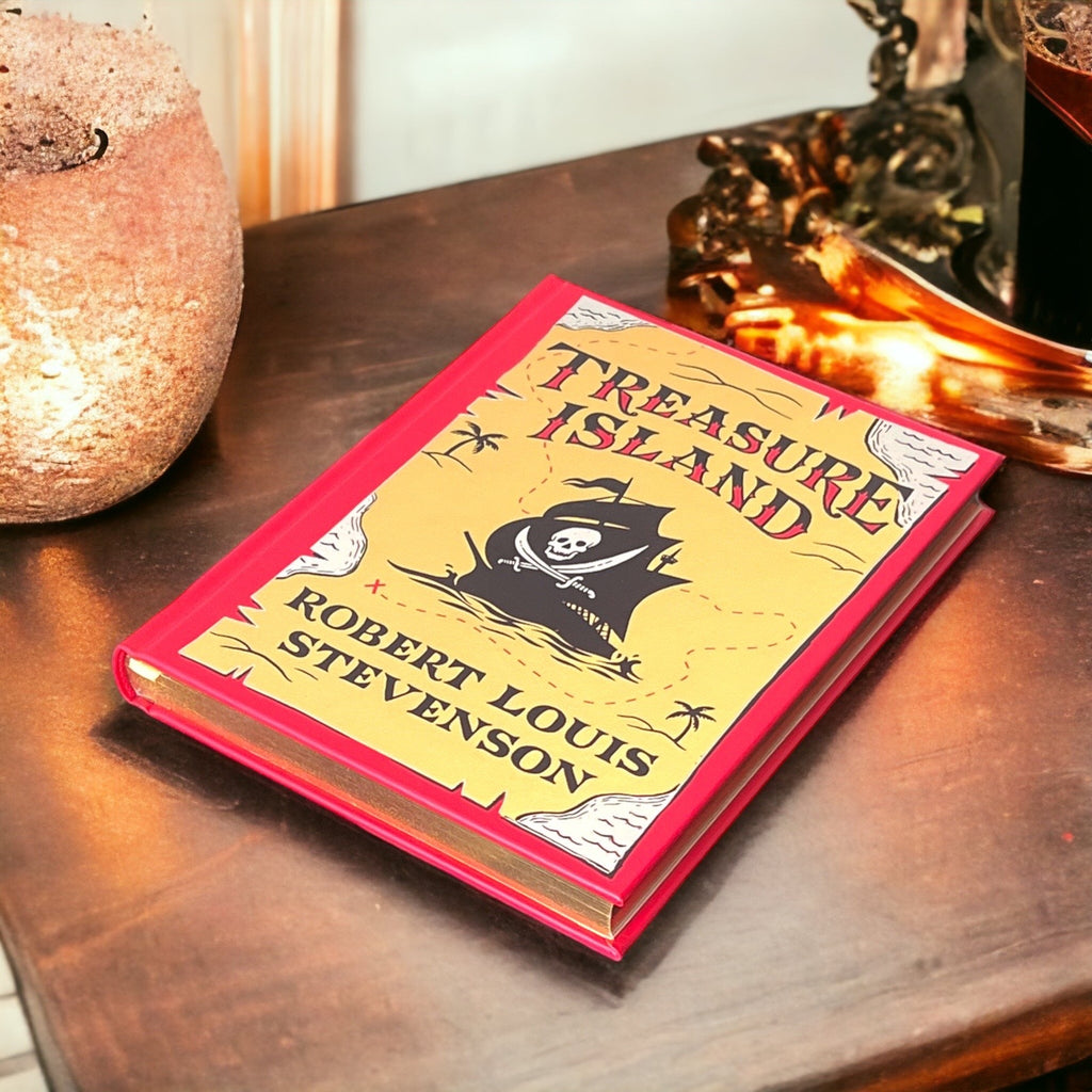 Treasure Island by Robert Louis Stevenson - Collectible Illustrated Leather Bound Hardcover
