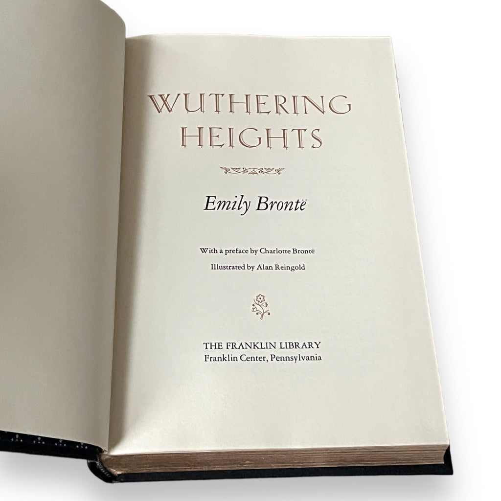 Wuthering Heights by Emily Bronte - Leather Bound -The Franklin Library, 1979