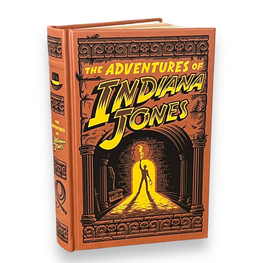 The ADVENTURES Of INDIANA JONES 3 Novels - Collectible Deluxe Special Gift Edition - Leather Bound Hardcover - Best Seller - Classic Book