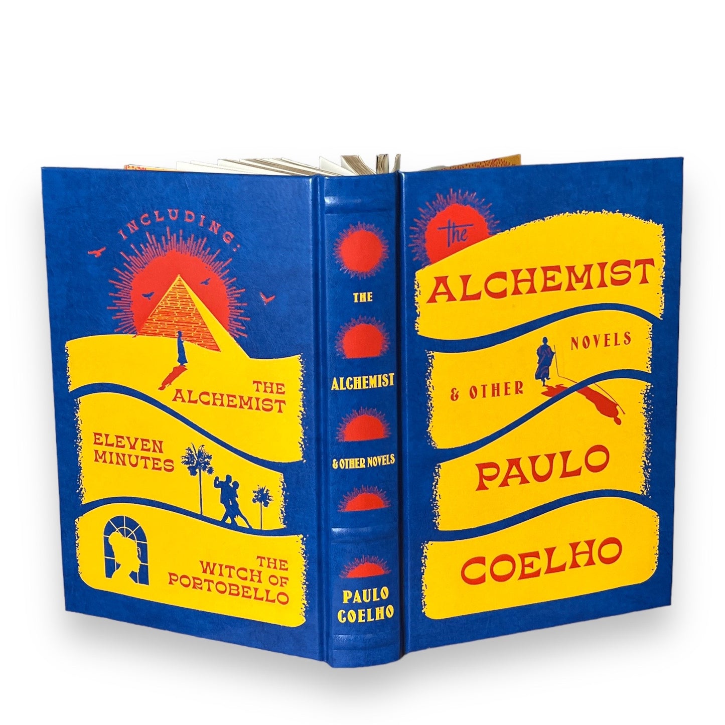 Paulo Coelho: ALCHEMIST, Eleven Minutes, Witch of Portobello - Collectible Deluxe Edition - Leather Bound Hardcover - Best Seller Book