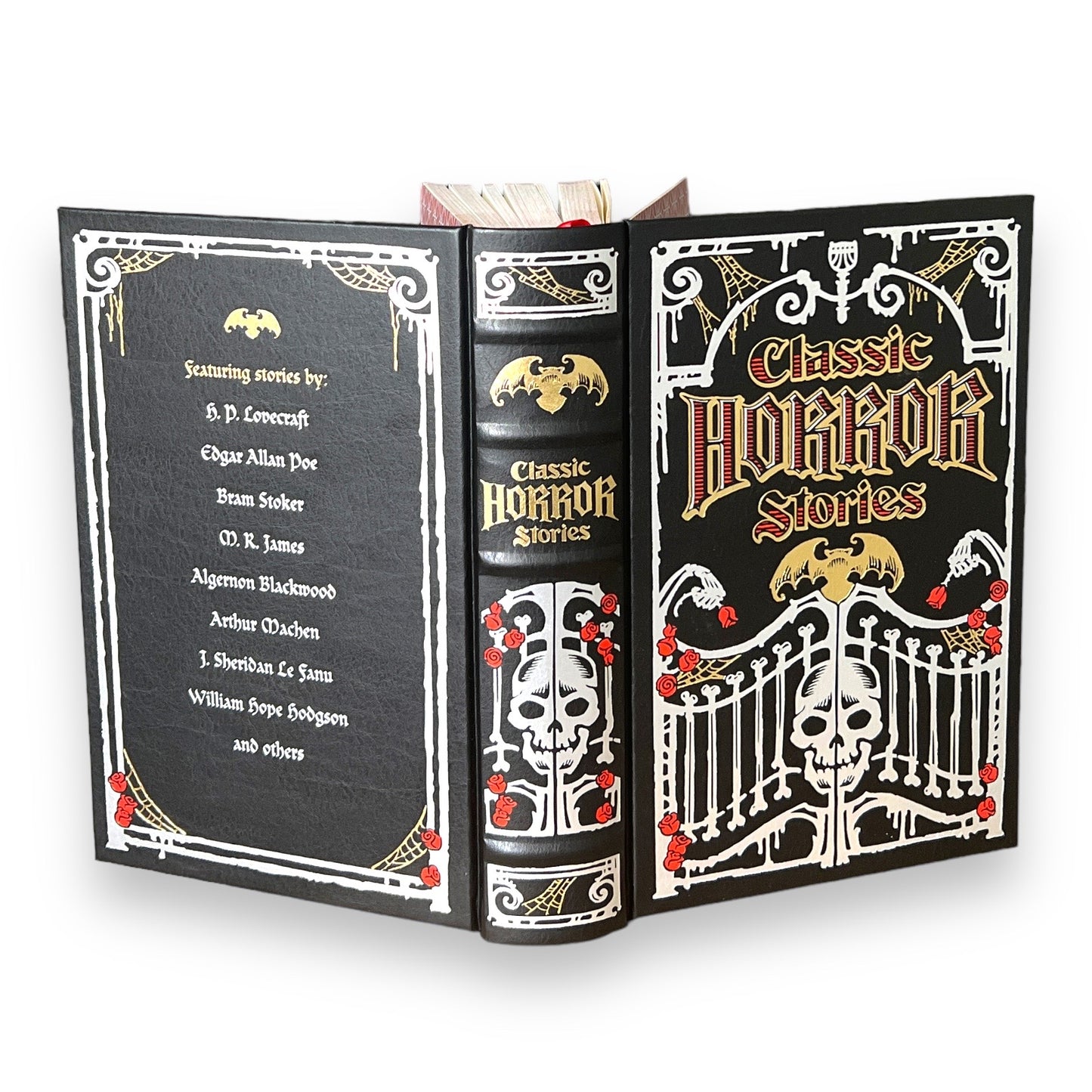 CLASSIC HORROR STORIES: Lovecraft, Edgar Poe + others - Collectible Deluxe Special Gift Edition - Leather Bound Hardcover - Classic Book