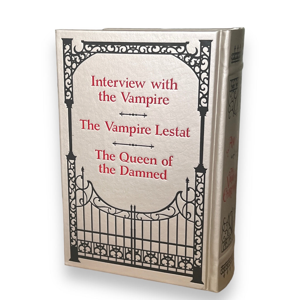 The Vampire Chronicles: Interview with a Vampire, The Vampire Lestat, and The Queen of the Damned by Anne Rice - Leather Bound Hardcover