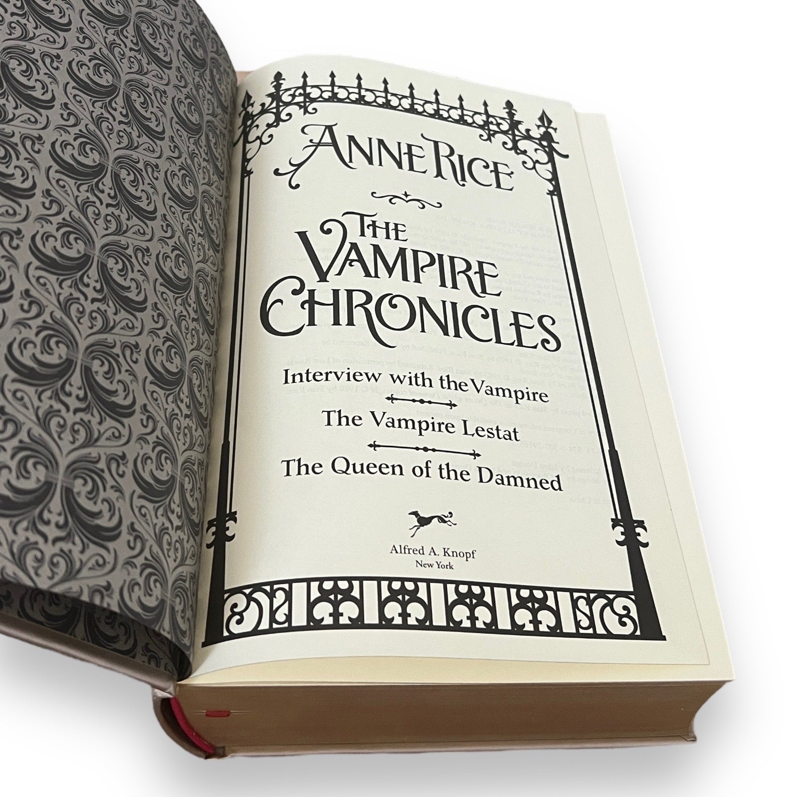 The Vampire Chronicles: Interview with a Vampire, The Vampire Lestat, and The Queen of the Damned by Anne Rice - Leather Bound Hardcover