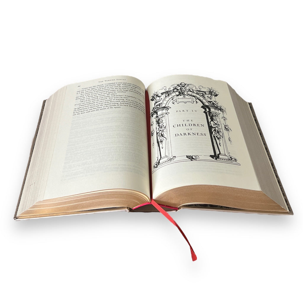 The Vampire Chronicles: Interview with a Vampire, The Vampire Lestat, and The Queen of the Damned by Anne Rice - Leather Bound Hardcover