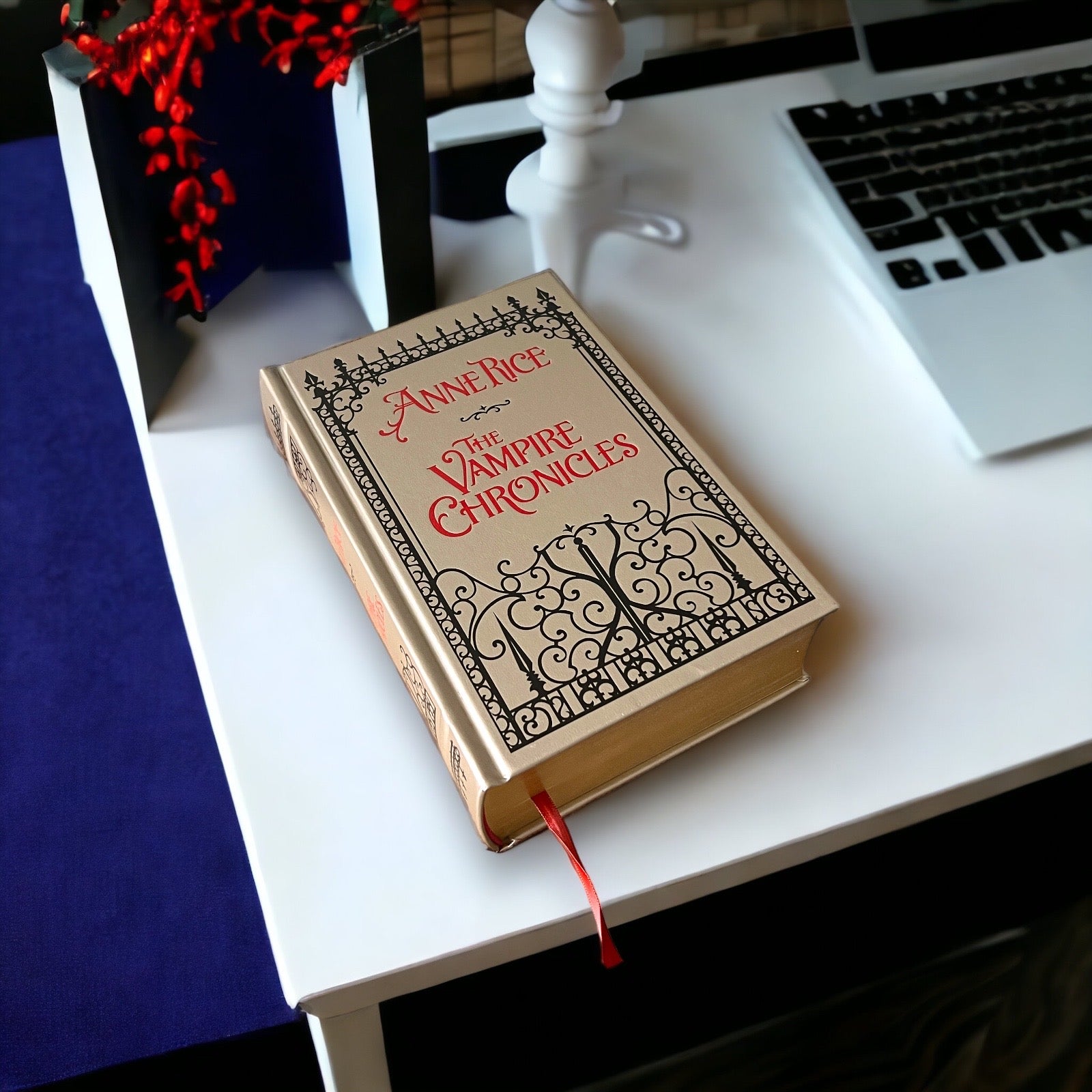 The Vampire Chronicles: Interview with a Vampire, The Vampire Lestat, and The Queen of the Damned by Anne Rice - Leather Bound Hardcover