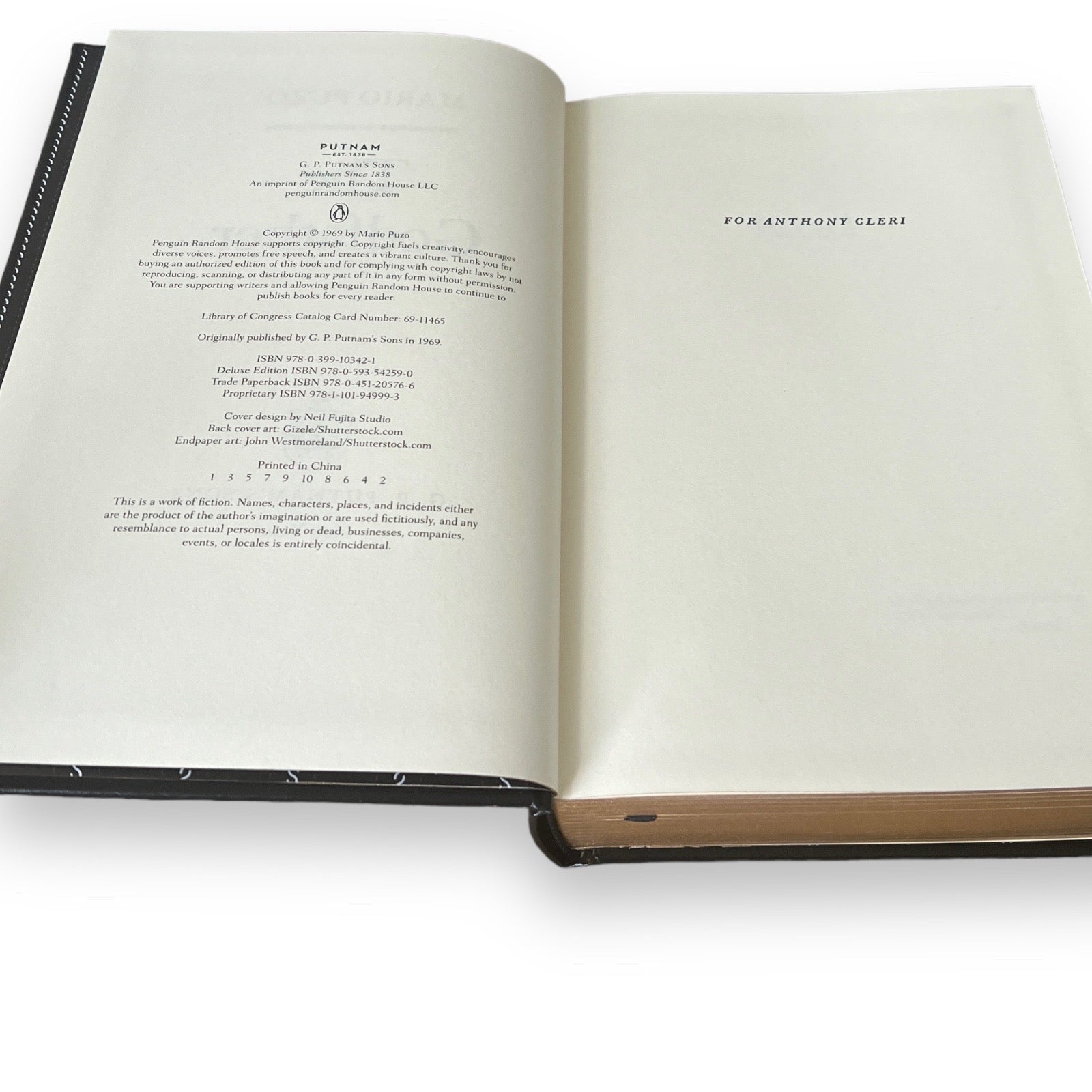 The Godfather by Mario Puzo - Collectible Leather Bound Hardcover