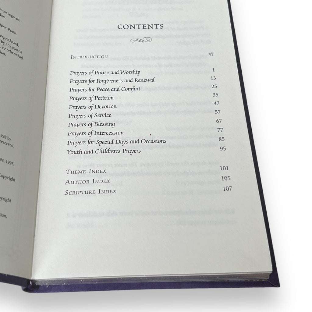 Pocket Book of Prayers - Collectible Flexi Bound Faux Leather Cover - Pocket Size 7"X4"