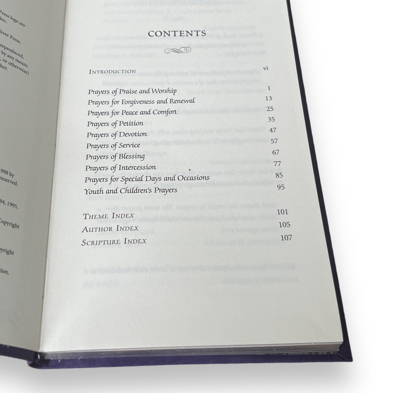 Pocket Book of Prayers - Collectible Flexi Bound Faux Leather Cover - Pocket Size 7"X4"