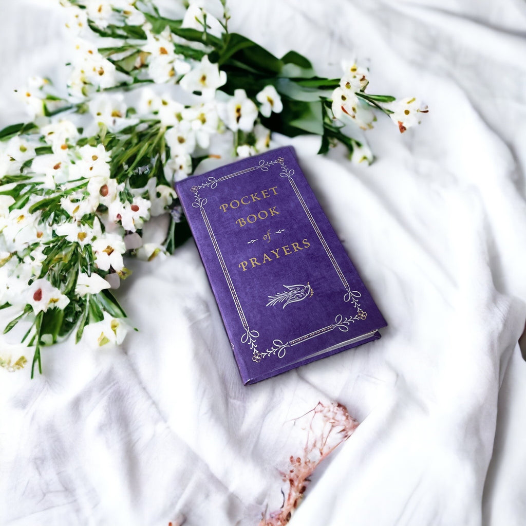 Pocket Book of Prayers - Collectible Flexi Bound Faux Leather Cover - Pocket Size 7"X4"