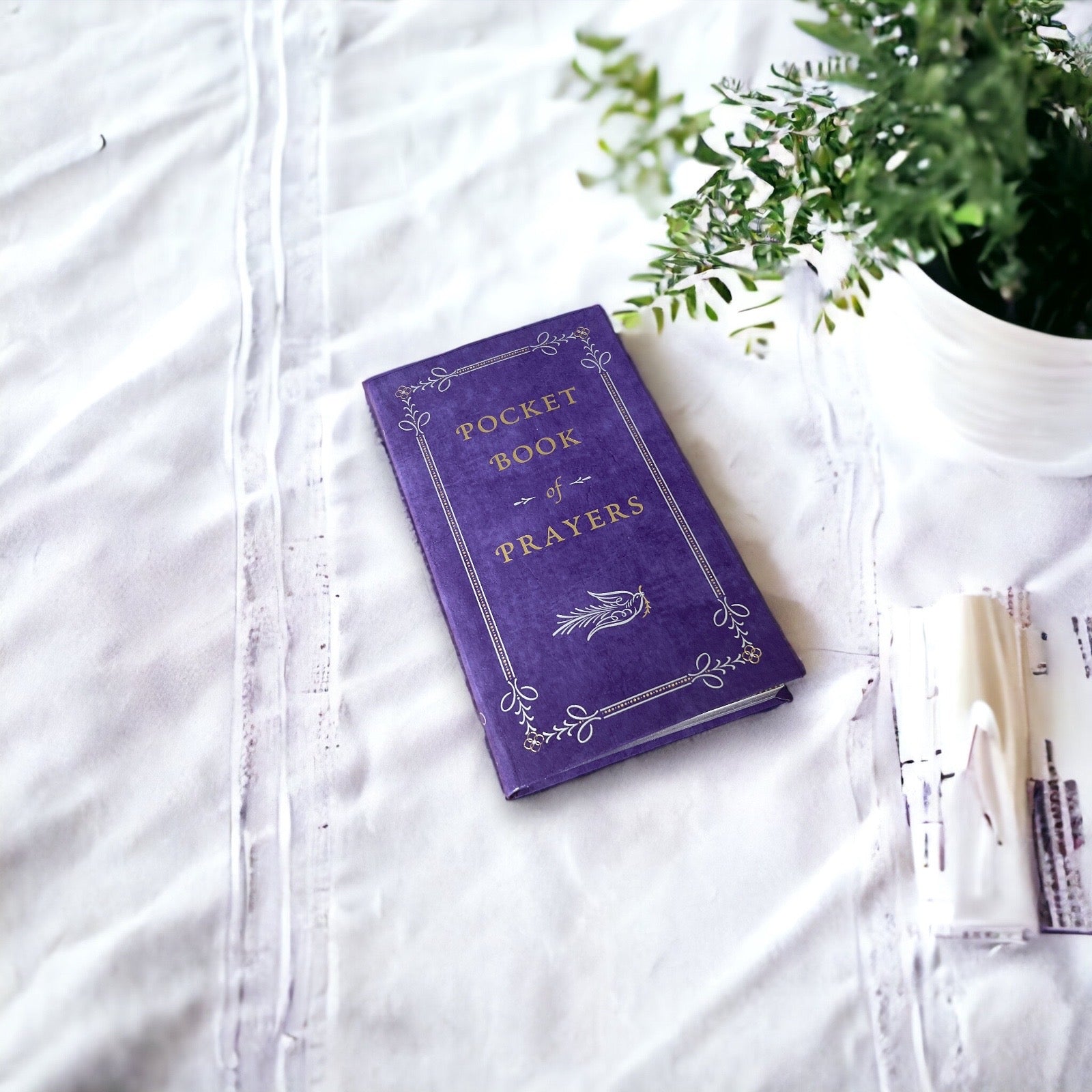 Pocket Book of Prayers - Collectible Flexi Bound Faux Leather Cover - Pocket Size 7"X4"