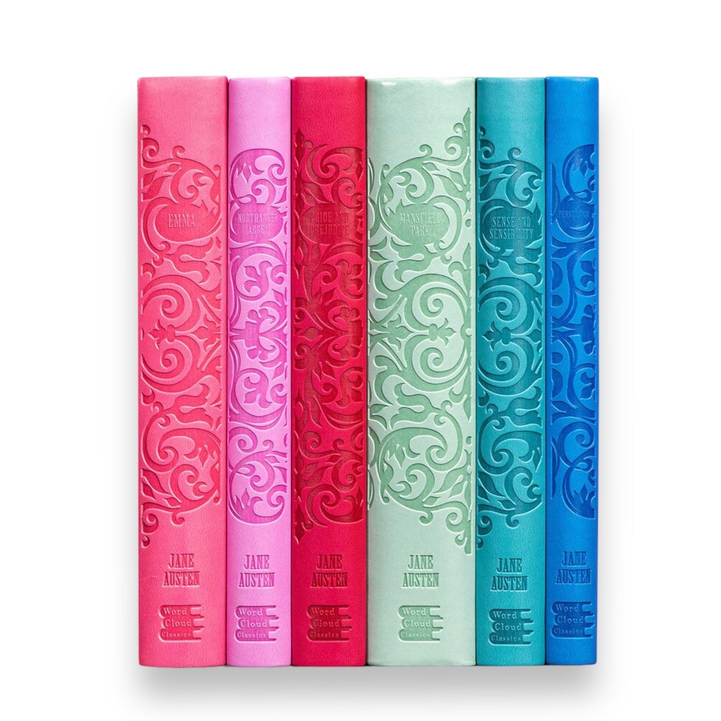 Jane Austen 6 Book Boxed Set: Pride and Prejudice, Emma, Persuasion & 3 other - Collectible Deluxe Flexi Bound Faux Leather Cover