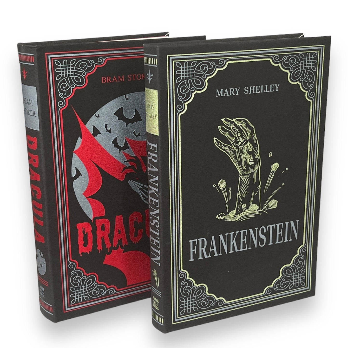 2-Book Set: Dracula by Bram Stoker & Frankenstein by Mary Shelley - Collectible Imitation Leather Flexi Cover