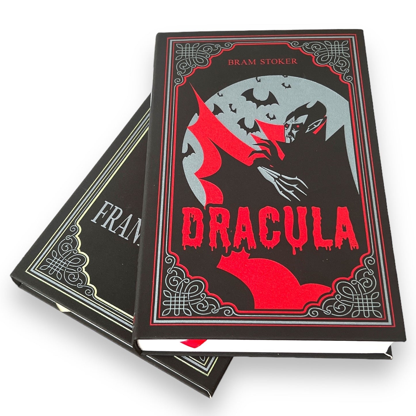 2-Book Set: Dracula by Bram Stoker & Frankenstein by Mary Shelley - Collectible Imitation Leather Flexi Cover