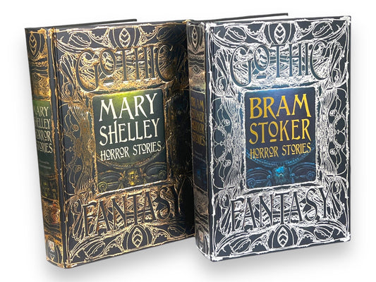 2 Books: Bram Stoker Dracula And Mary Shelley FRANKENSTEIN & other horror stories - Collectible Special Gift Edition - Hardcover Classics