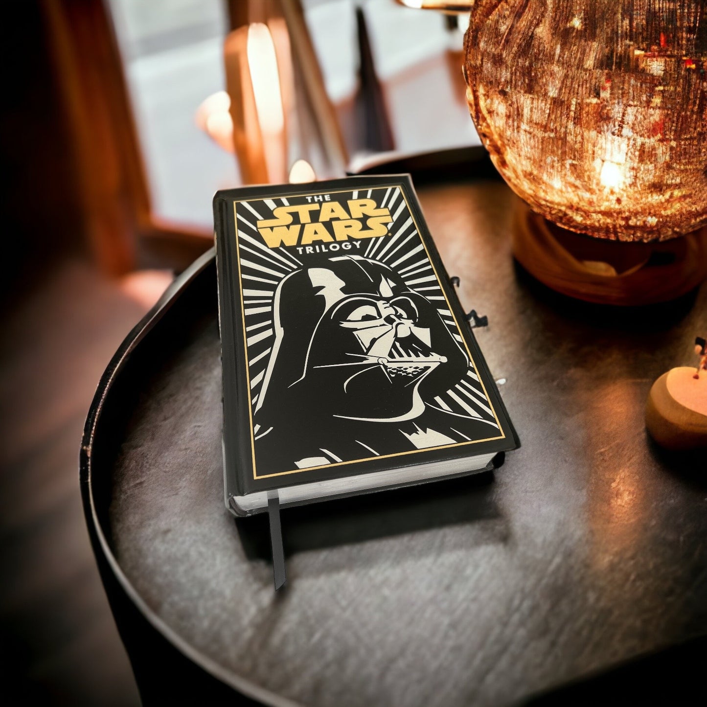 The STAR WARS TRILOGY (Darth Vader) George Lucas - Collectible Deluxe Special Gift Edition - Leather Bound Hardcover - Best Seller Book