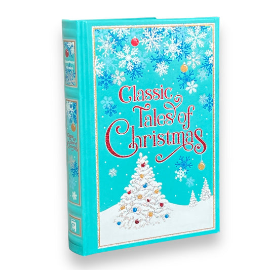 CLASSIC TALES Of CHRISTMAS: Christmas Carol, Nutcracker & other - Collectible Special Deluxe Gift Edition - Leather Bound Hardcover Book