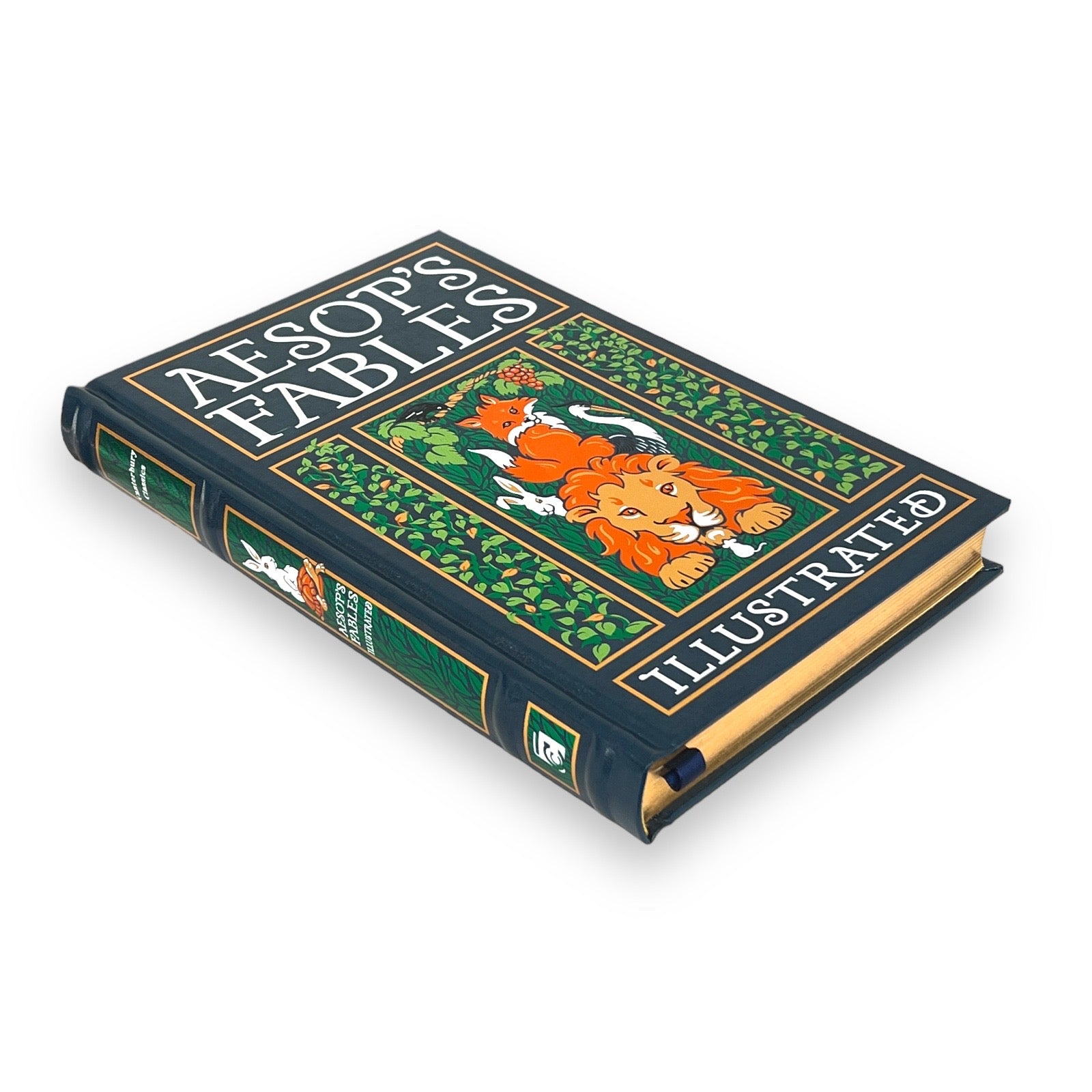 Aesop's Fables Illustrated Fairy Tales - Collectible Leather Bound Hardcover Classics