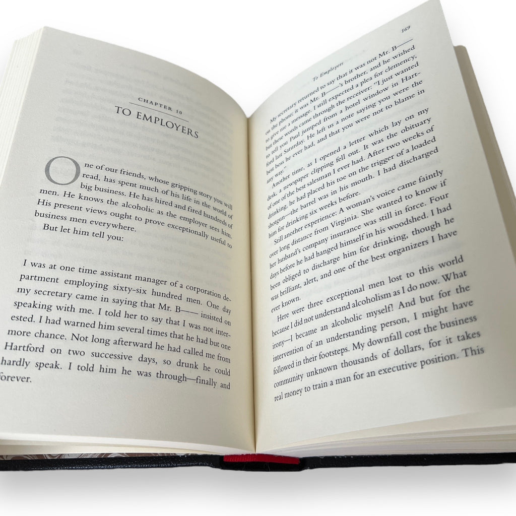 Alcoholics Anonymous: The Original Text of the Life-Changing Landmark - Collectible Deluxe Leather Bound Hardcover