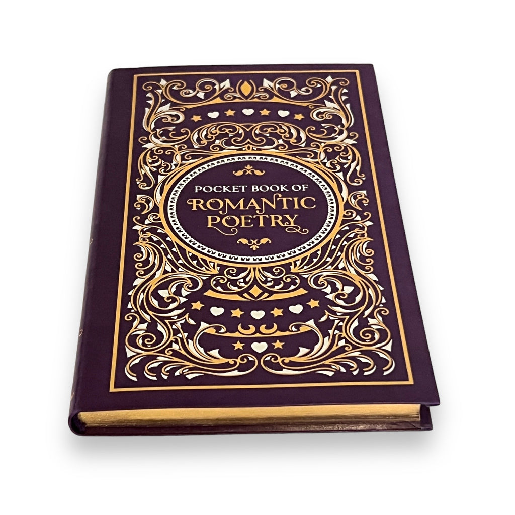 Pocket Book of Romantic Poetry - Collectible Flexi Bound Faux Leather Cover - Pocket Size 7"X4"