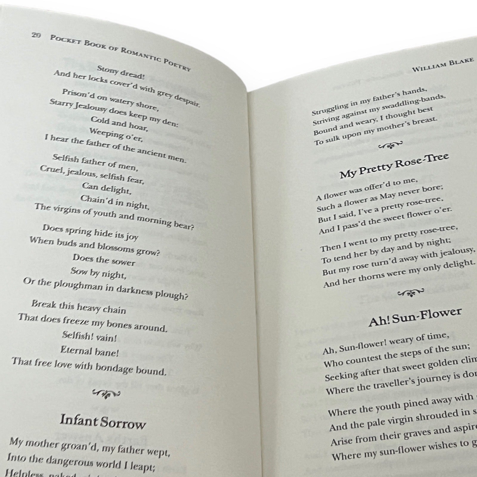 Pocket Book of Romantic Poetry - Collectible Flexi Bound Faux Leather Cover - Pocket Size 7"X4"
