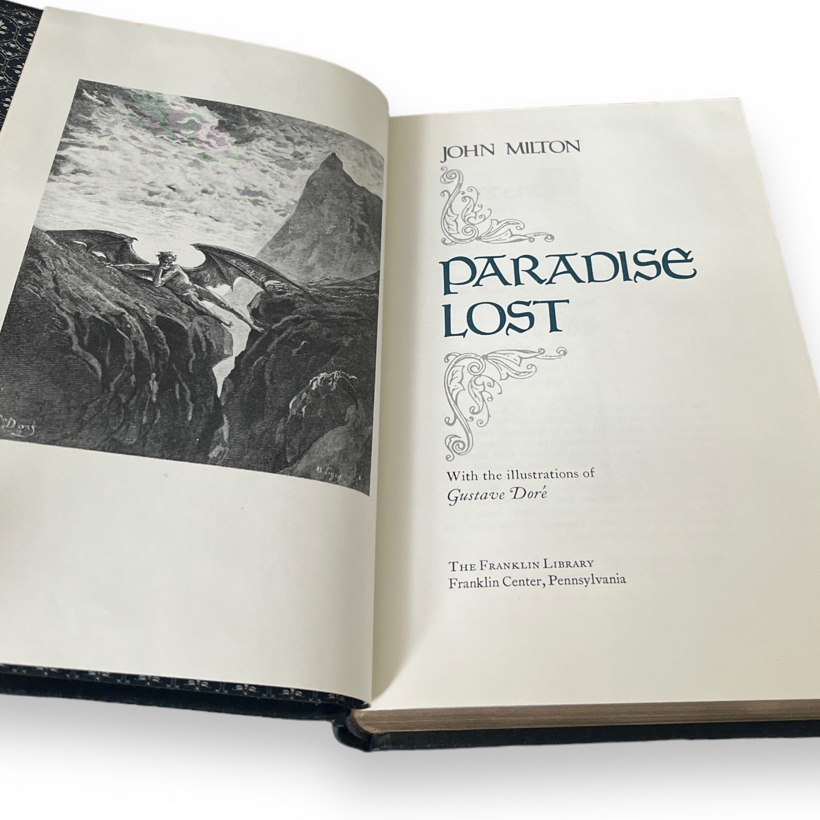 Paradise Lost by John Milton - Leather Bound -The Franklin Library, 1979