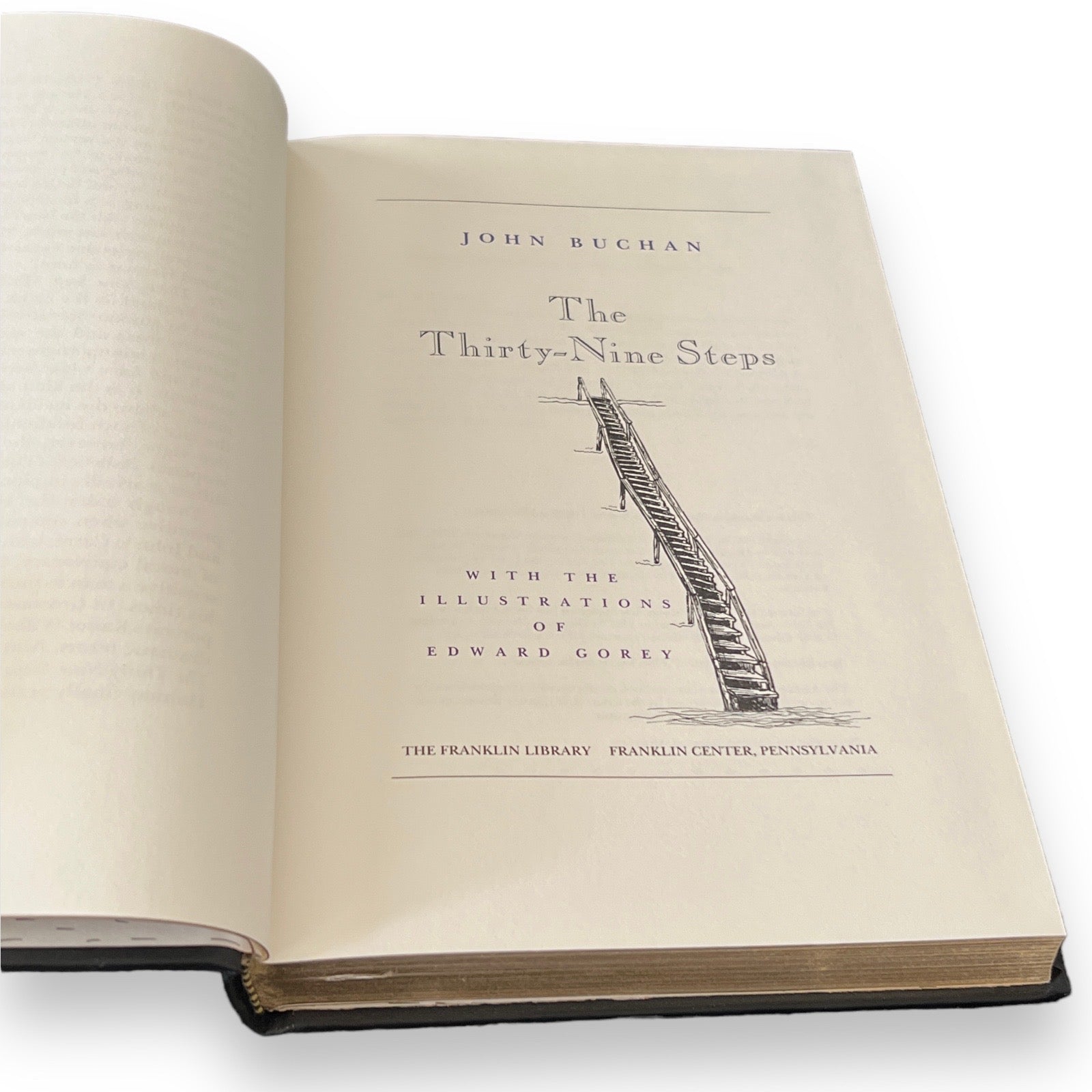 The 39 Steps by John Buchan- Leather Bound -The Franklin Library, 1988