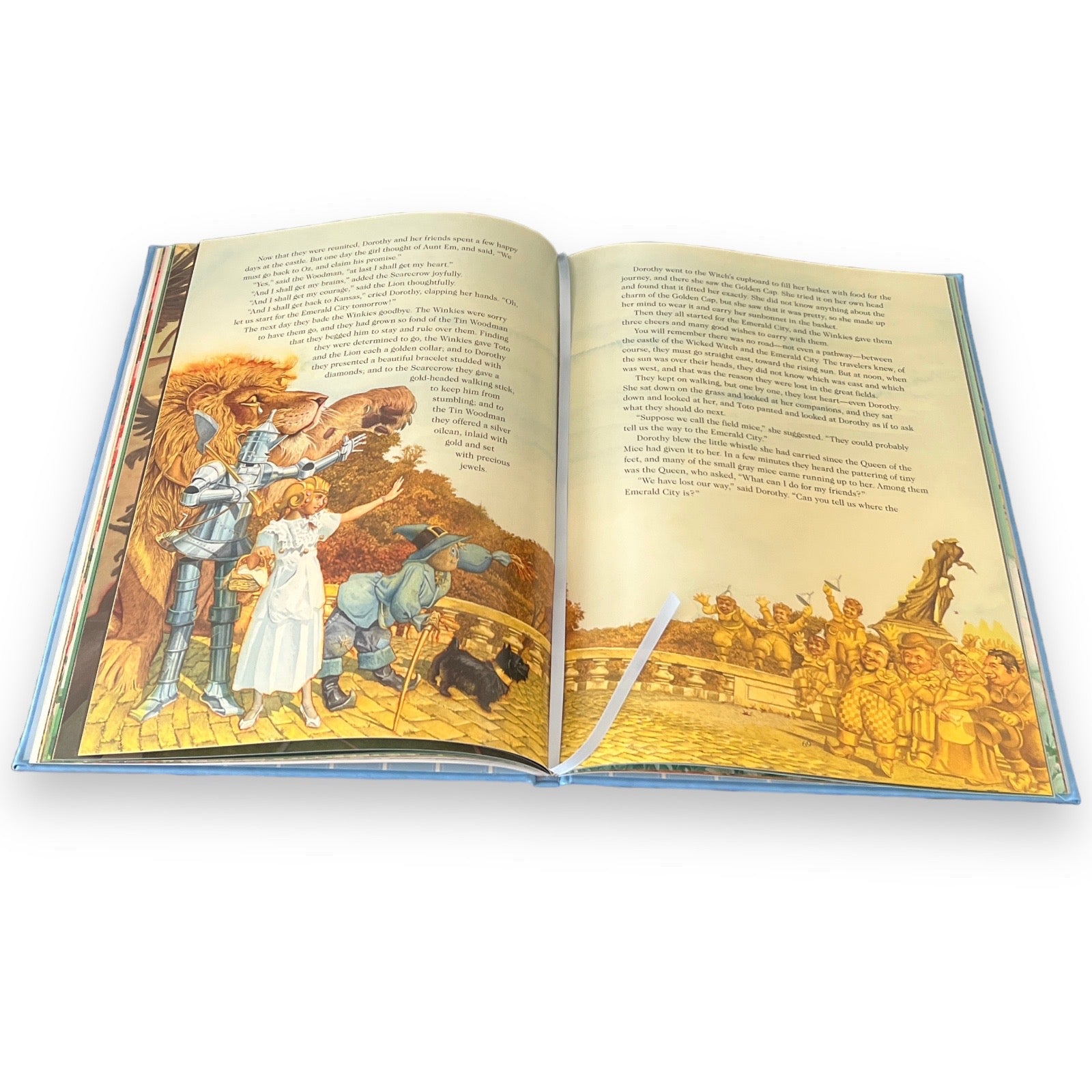 The WIZARD OF OZ by L. Frank Baum - Illustrated Collectible Leather Bound Large Hardcover