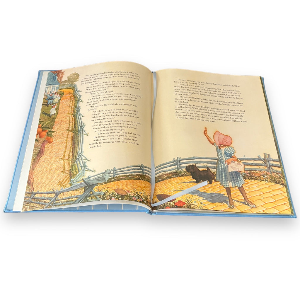 The WIZARD OF OZ by L. Frank Baum - Illustrated Collectible Leather Bound Large Hardcover