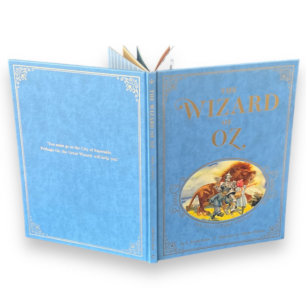 The WIZARD OF OZ by L. Frank Baum - Illustrated Collectible Leather Bound Large Hardcover