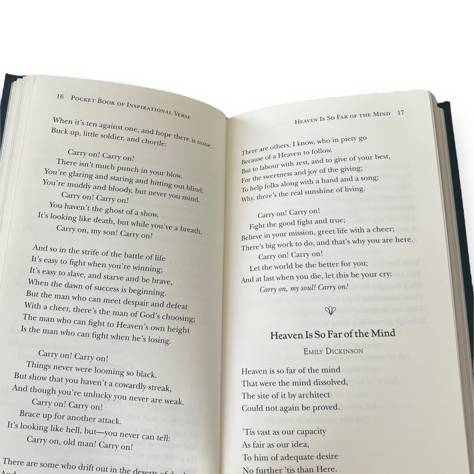 Pocket Book of Inspirational Verse - Collectible Flexi Bound Faux Leather Cover - Pocket Size 7"X4"