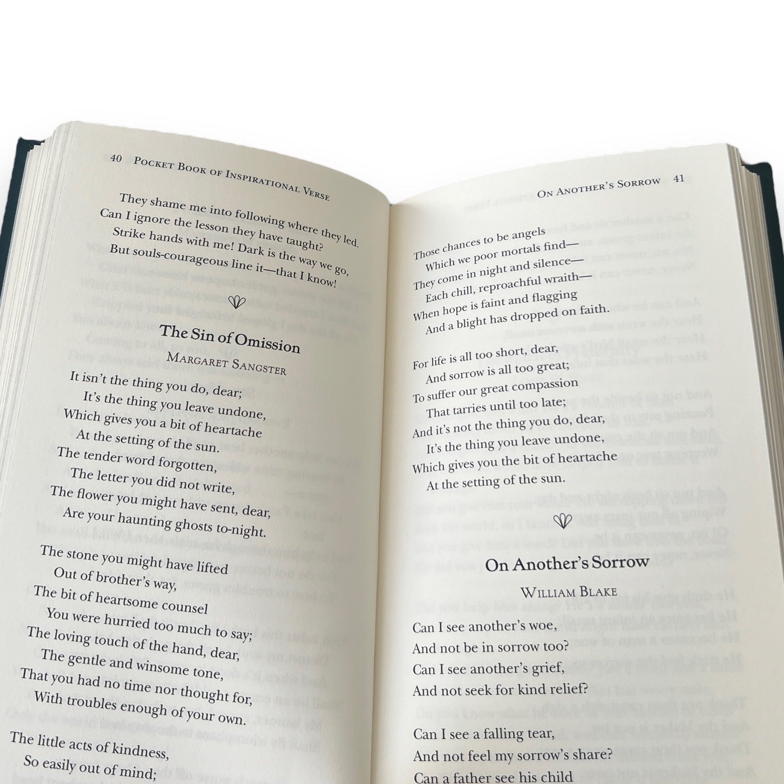 Pocket Book of Inspirational Verse - Collectible Flexi Bound Faux Leather Cover - Pocket Size 7"X4"