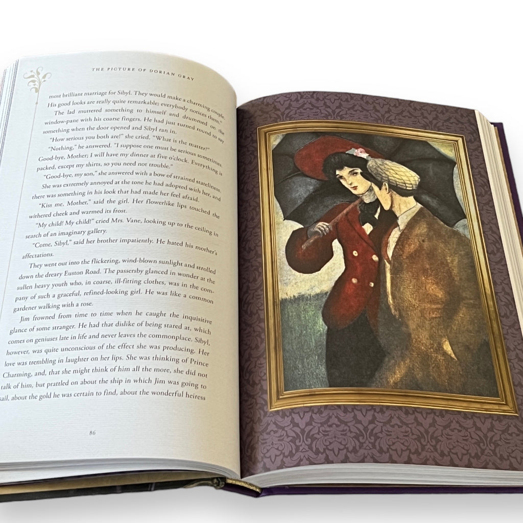 The Picture Of Dorian Gray by Oscar Wilde - Full-Color Illustrated Deluxe Hardcover