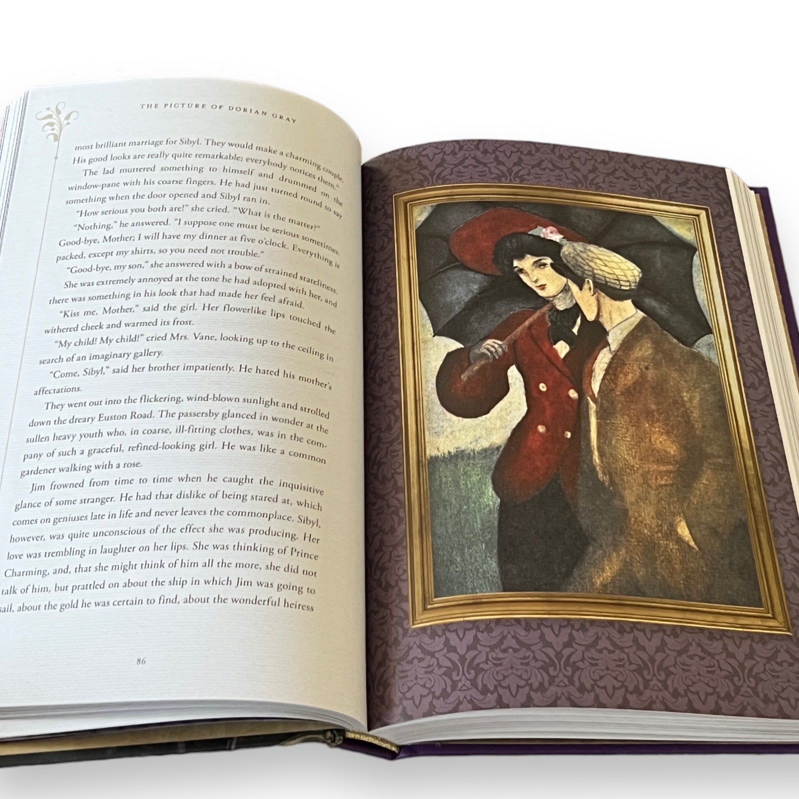 The Picture Of Dorian Gray by Oscar Wilde - Full-Color Illustrated Deluxe Hardcover