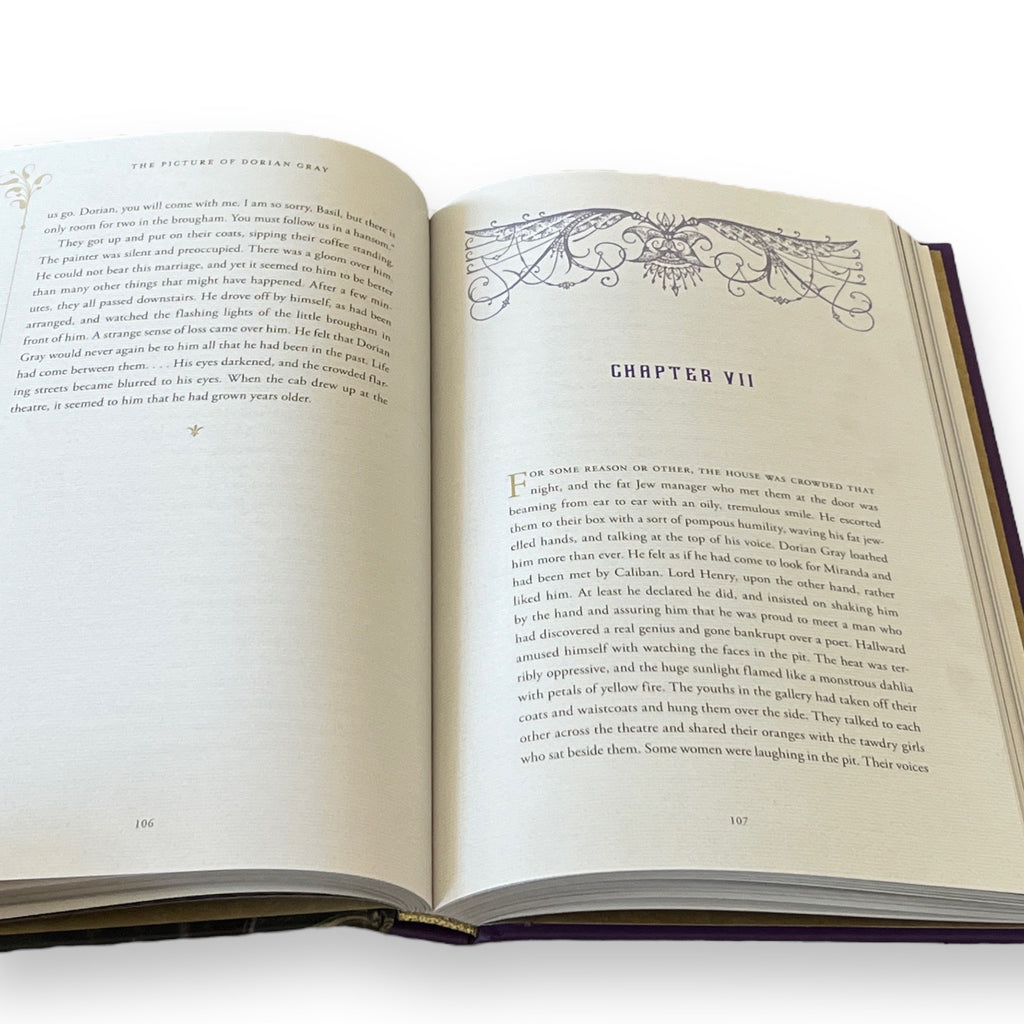 The Picture Of Dorian Gray by Oscar Wilde - Full-Color Illustrated Deluxe Hardcover