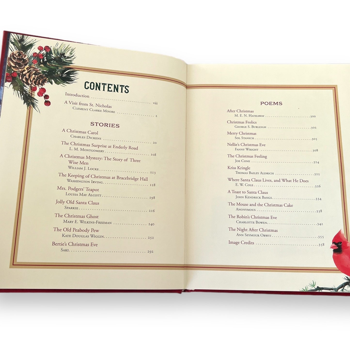 Twas the Night Before Christmas & Other Christmas Tales - Collectible Special Deluxe Gift Edition - Leather Bound Hardcover - Classic Book