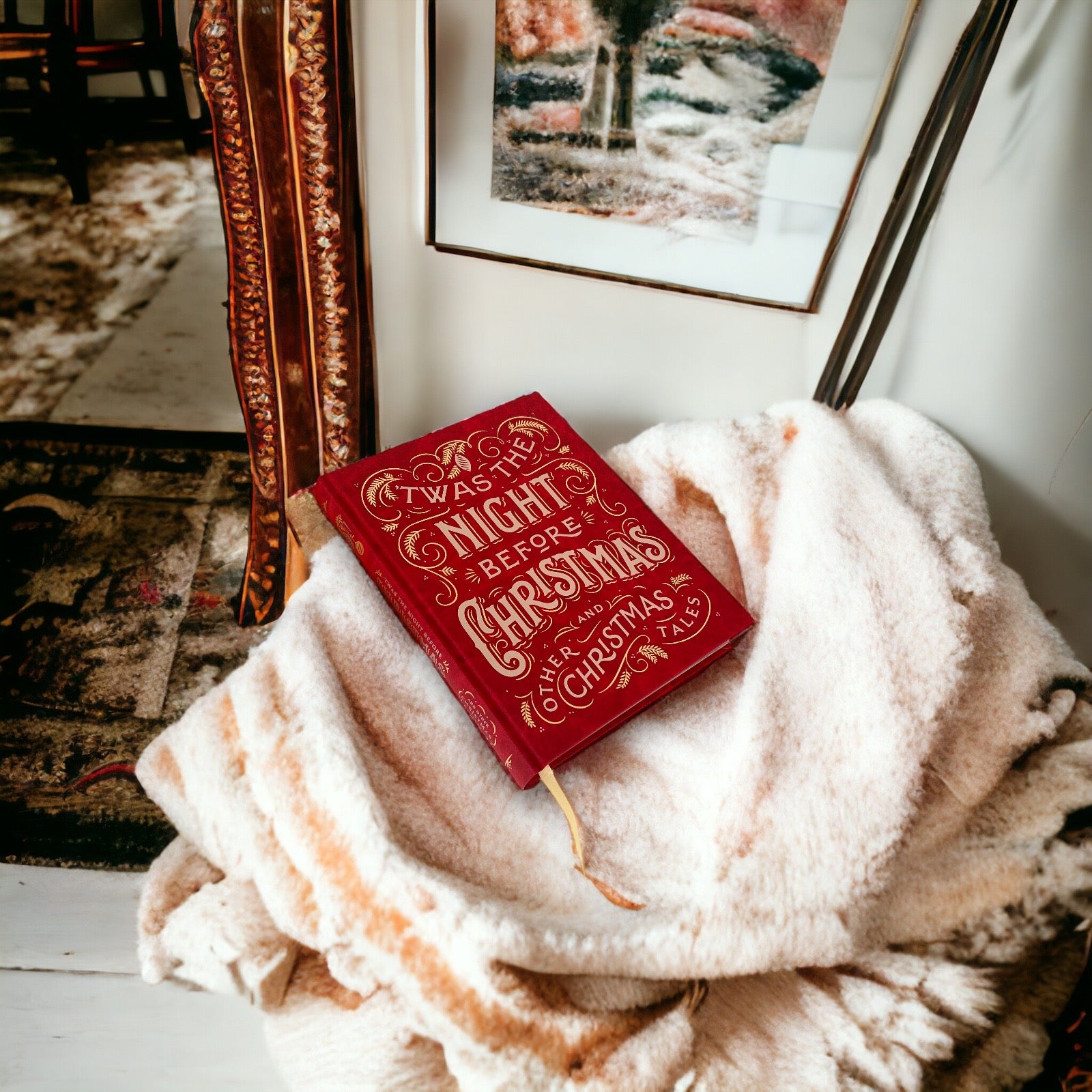 Twas the Night Before Christmas & Other Christmas Tales - Collectible Leather Bound Hardcover