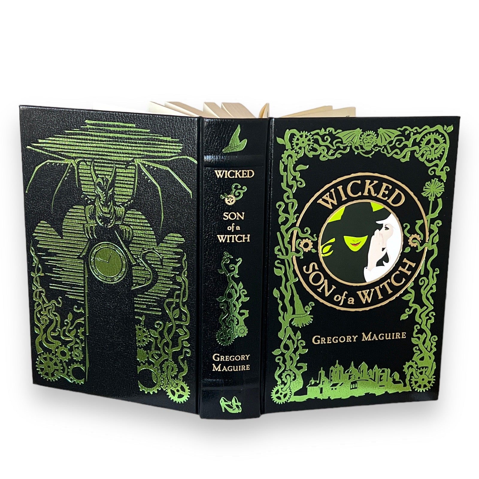 WICKED and SON of A WITCH by Gregory Maguire (2 in 1) - Collectible Leather Bound Hardcover
