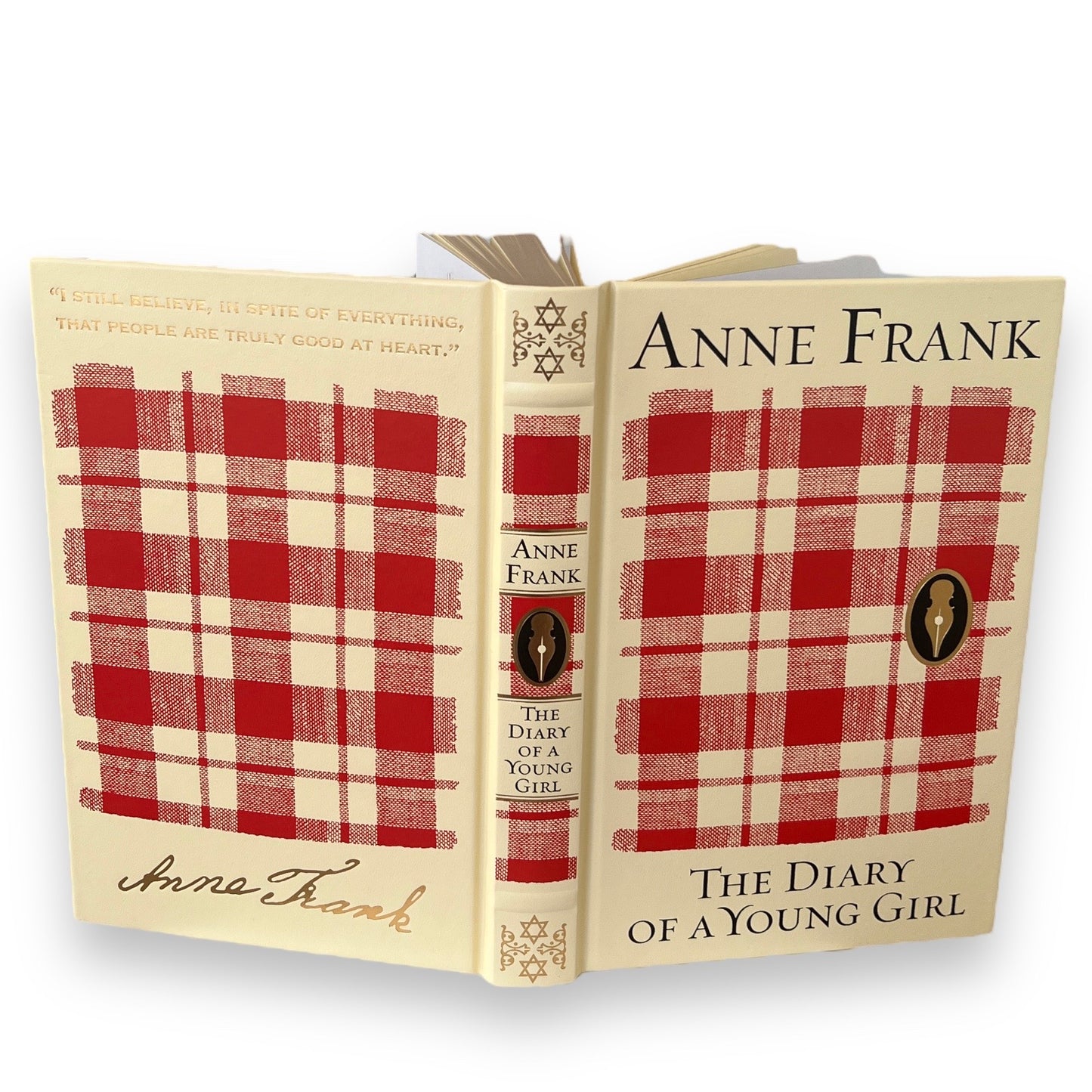 The DIARY Of A YOUNG GIRL by Anne Frank - Collectible Deluxe Special Gift Edition - Leather Bound Hardcover - Classic Book - Best Seller