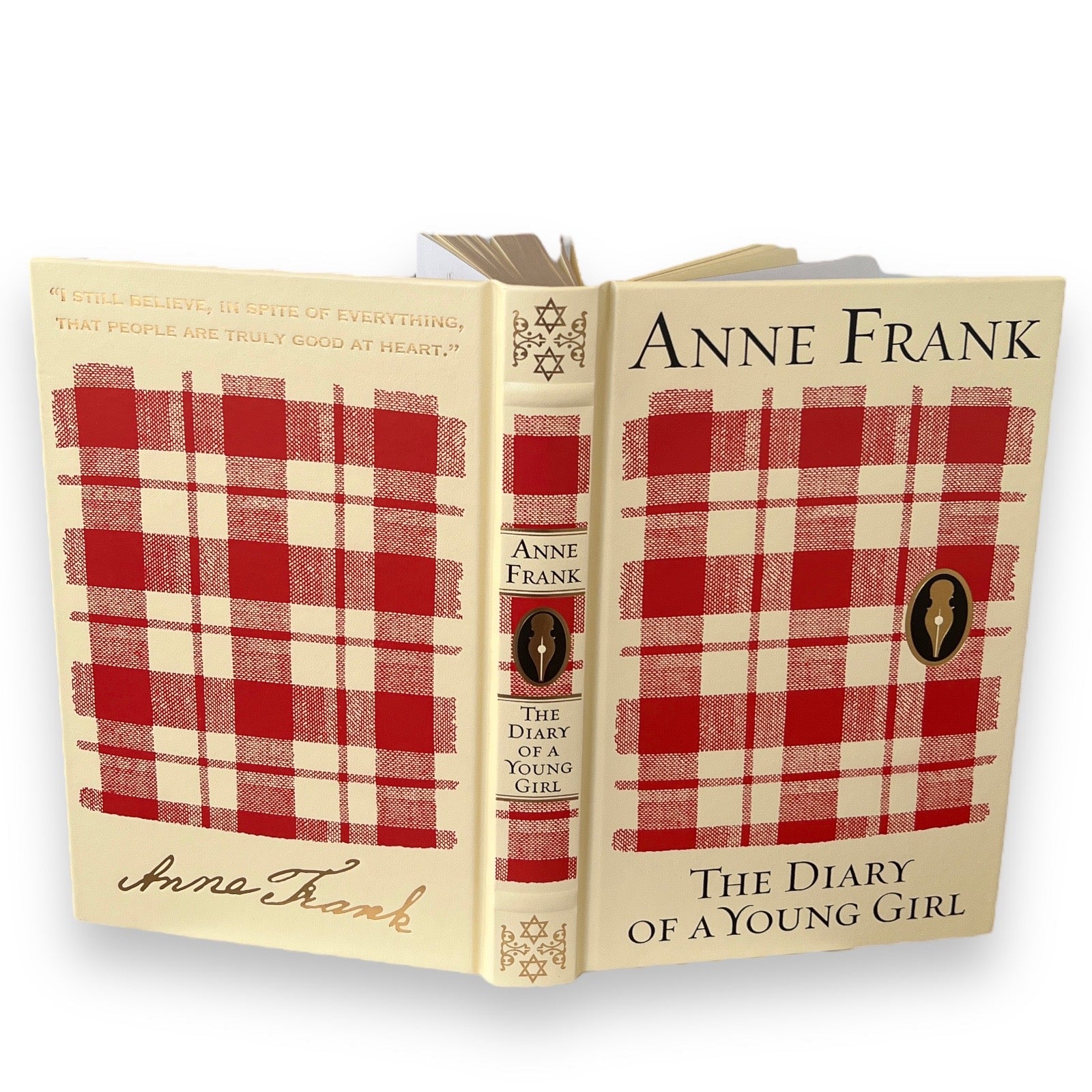 The Diary of a Young Girl by Anne Frank - Collectible Leather Bound Hardcover