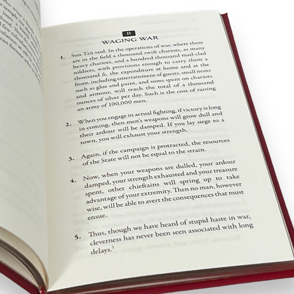 The Art of War by Sun Tzu - ollectible Flexi Bound Faux Leather Cover - Pocket Size 7"X4"