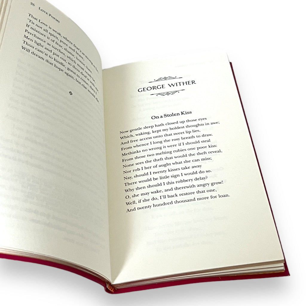 Love Poems - Collectible Flexi Bound Faux Leather Cover - Pocket Size 7"X4"